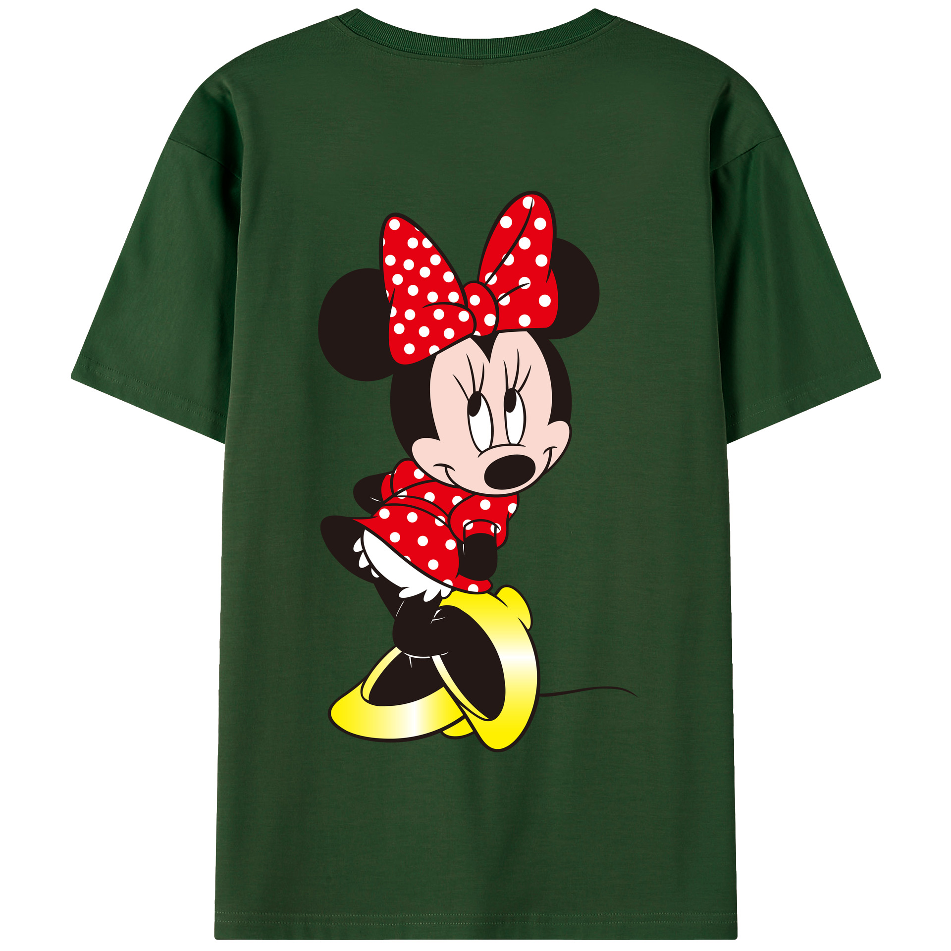 （画像用） ミッキーマウス Mickey Mouse 綿100％半袖Tシャツ（背面プリント）